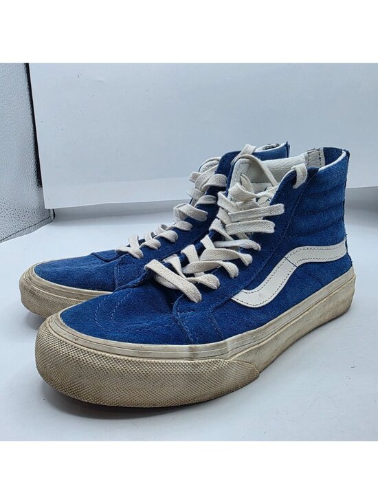 Vans Sk8-Hi Mens 5.5 Blue White Hi Top Skateboarding Shoes Scotchgard Skate main image 5